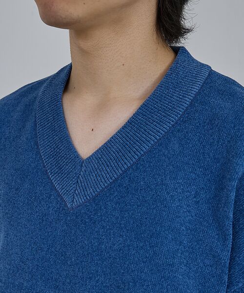 ABAHOUSE / アバハウス ニット・セーター | 【AH ABAHOUSE】ハイゲージモール クロップド Vネックニット | 詳細2