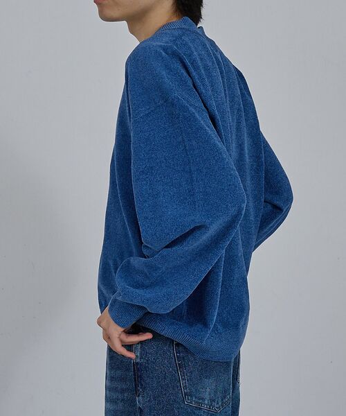 ABAHOUSE / アバハウス ニット・セーター | 【AH ABAHOUSE】ハイゲージモール クロップド Vネックニット | 詳細3