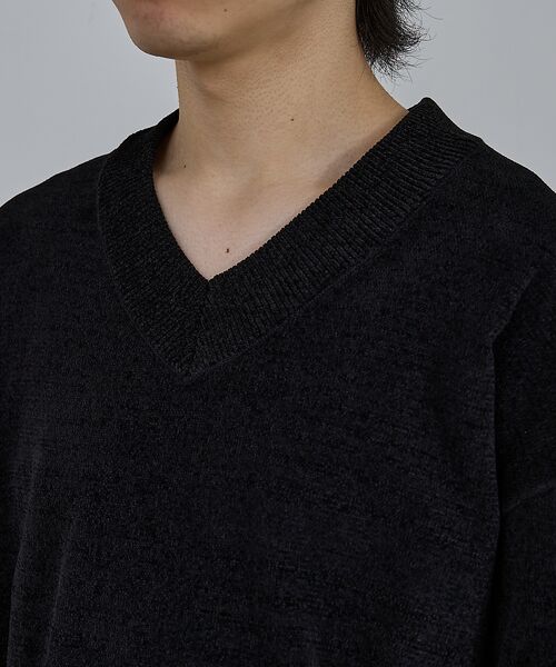 ABAHOUSE / アバハウス ニット・セーター | 【AH ABAHOUSE】ハイゲージモール クロップド Vネックニット | 詳細21