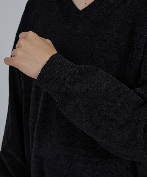 ABAHOUSE / アバハウス ニット・セーター | 【AH ABAHOUSE】ハイゲージモール クロップド Vネックニット | 詳細22