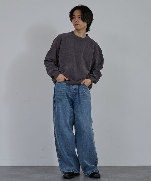 ABAHOUSE / アバハウス ニット・セーター | 【AH ABAHOUSE】ハイゲージモール クルーネックニット | 詳細11