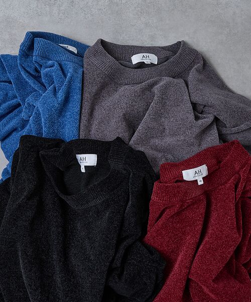 ABAHOUSE / アバハウス ニット・セーター | 【AH ABAHOUSE】ハイゲージモール クルーネックニット | 詳細14
