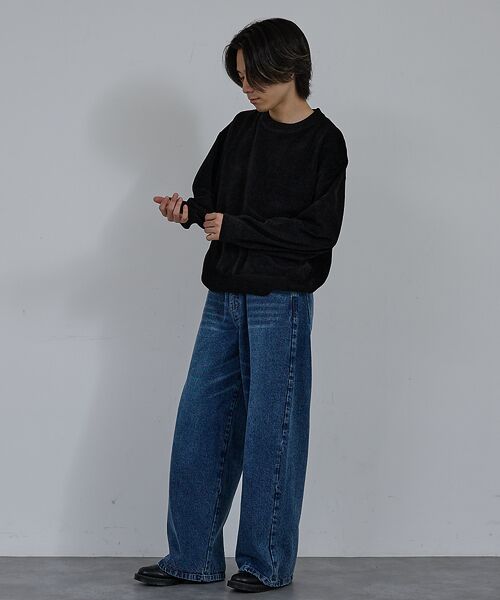 ABAHOUSE / アバハウス ニット・セーター | 【AH ABAHOUSE】ハイゲージモール クルーネックニット | 詳細22