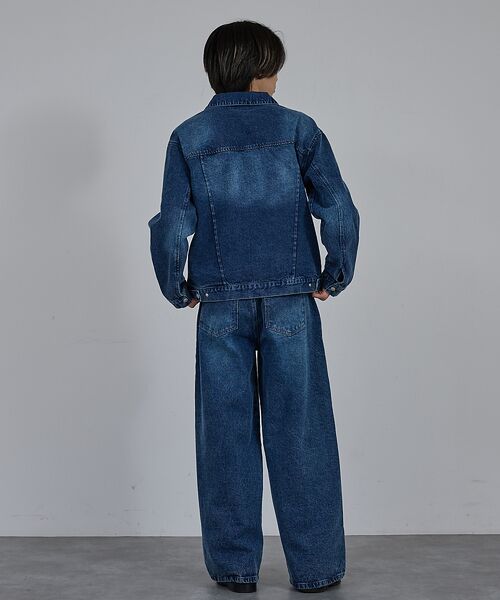 ABAHOUSE / アバハウス デニムパンツ | 【AH ABAHOUSE】ブラスト ワイドバギー デニムパンツ / セットアップ | 詳細12