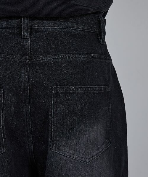 ABAHOUSE / アバハウス デニムパンツ | 【AH ABAHOUSE】ブラスト ワイドバギー デニムパンツ / セットアップ | 詳細21