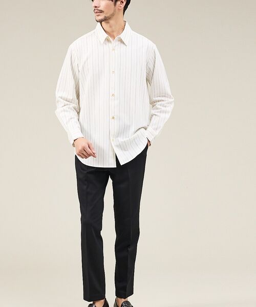 ABAHOUSE / アバハウス シャツ・ブラウス | 【定番】レギュラーカラーストライプシャツ | 詳細1