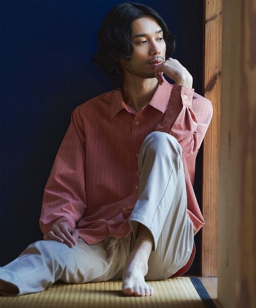 ABAHOUSE / アバハウス シャツ・ブラウス | 【定番】レギュラーカラーストライプシャツ【予約】 | 詳細2