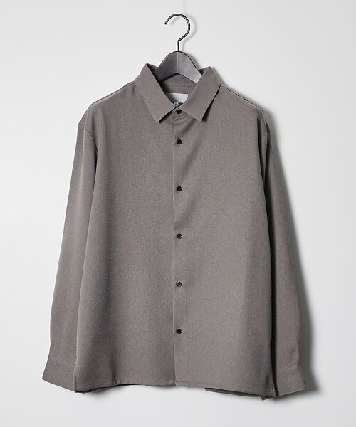 ☆安売り！☆MARKAWARE ブラウン 長袖シャツ MARKAWARE (マーカウェア) OVER SHIRT / オーバーシャツ