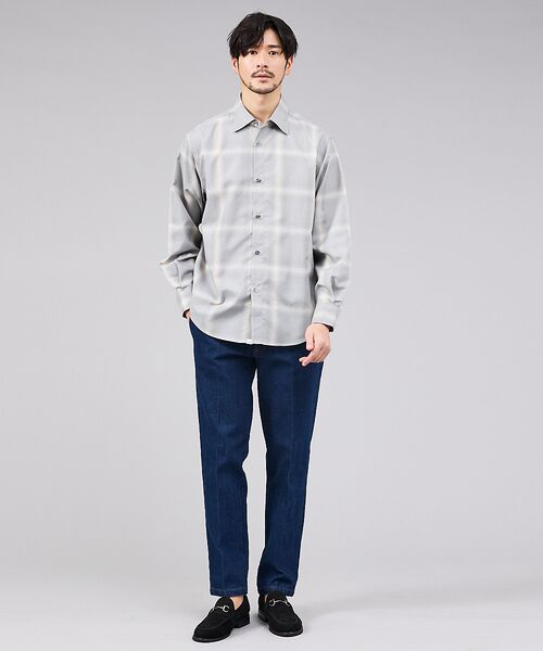 ABAHOUSE / アバハウス シャツ・ブラウス | 【軽量 / 吸水速乾】セオアルファ オンブレーチェック 長袖シャツ | 詳細2