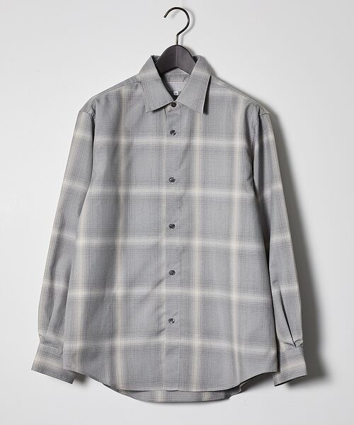 ABAHOUSE / アバハウス シャツ・ブラウス | 【軽量 / 吸水速乾】セオアルファ オンブレーチェック 長袖シャツ | 詳細4