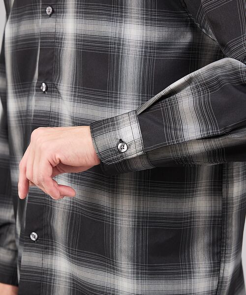 ABAHOUSE / アバハウス シャツ・ブラウス | 【軽量 / 吸水速乾】セオアルファ オンブレーチェック 長袖シャツ | 詳細12