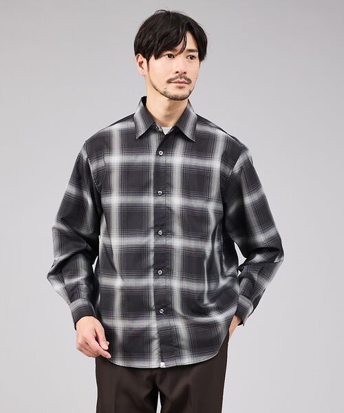 アバハウス　シャツ ABAHOUSE アバハウスのシャツ 定番レギュラーカラーストライプシャツ