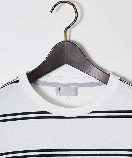 ABAHOUSE / アバハウス Tシャツ | ダブルライン ボーダー 長袖シャツ | 詳細2