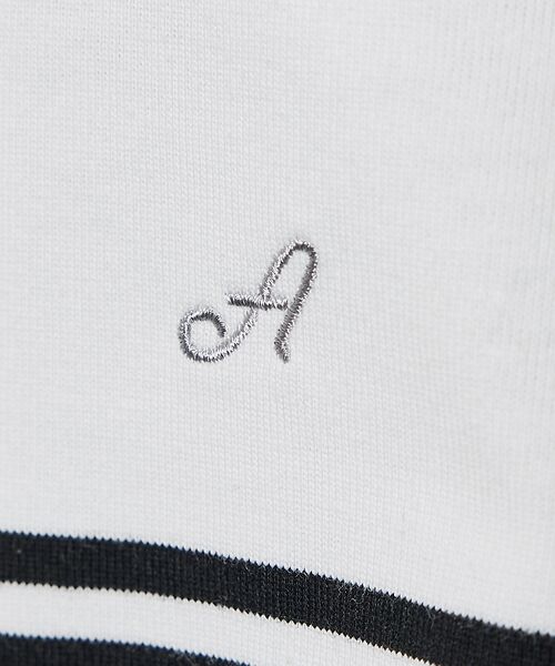 ABAHOUSE / アバハウス Tシャツ | ダブルライン ボーダー 長袖シャツ | 詳細3