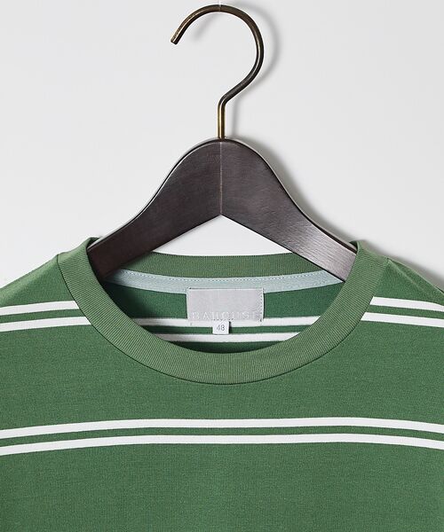 ABAHOUSE / アバハウス Tシャツ | ダブルライン ボーダー 長袖シャツ | 詳細9