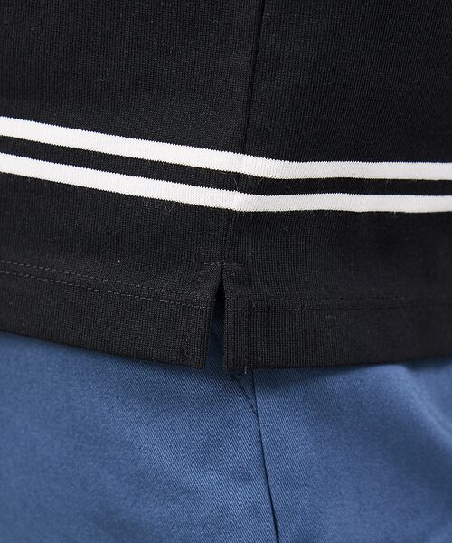 ABAHOUSE / アバハウス Tシャツ | ダブルライン ボーダー 長袖シャツ | 詳細16
