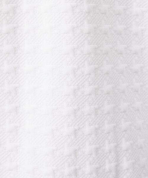 ABAHOUSE / アバハウス Tシャツ | 【ソフトタッチ】フクレジャガード 千鳥柄 長袖Tシャツ | 詳細1
