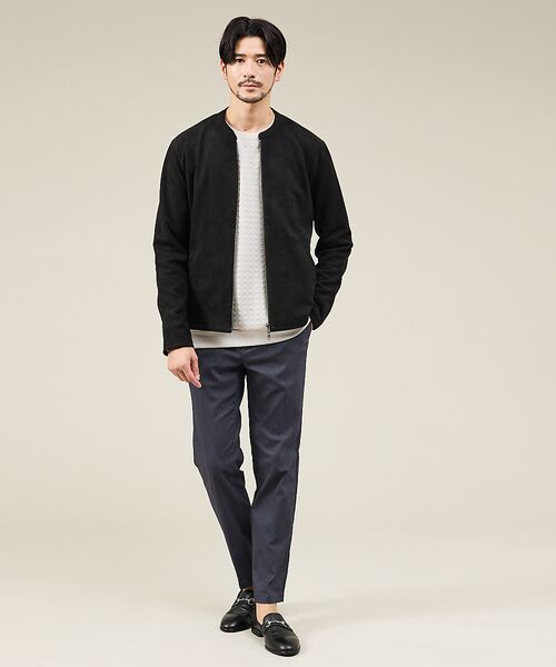 ABAHOUSE / アバハウス Tシャツ | 【ソフトタッチ】フクレジャガード 千鳥柄 長袖Tシャツ | 詳細9