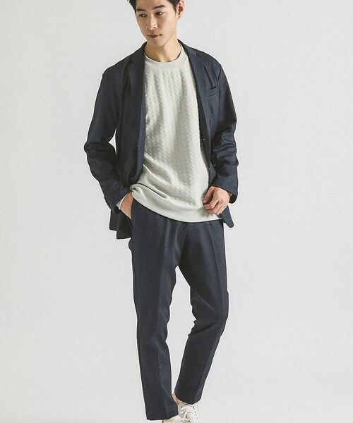 ABAHOUSE / アバハウス Tシャツ | 【ソフトタッチ】フクレジャガード 千鳥柄 長袖Tシャツ | 詳細11