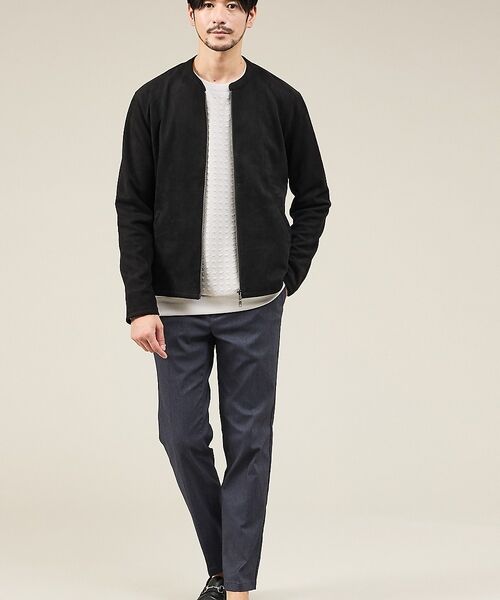 ABAHOUSE / アバハウス Tシャツ | 【ソフトタッチ】フクレジャガード 千鳥柄 長袖Tシャツ | 詳細14