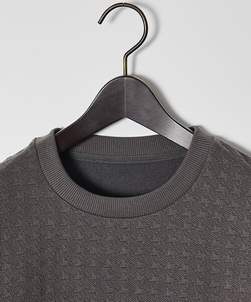 ABAHOUSE / アバハウス Tシャツ | 【ソフトタッチ】フクレジャガード 千鳥柄 長袖Tシャツ | 詳細11