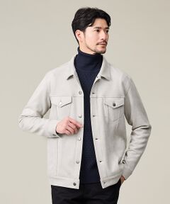 ABAHOUSE / アバハウス ブルゾン | 【スエードライク】トラッカー ジャケット【予約】