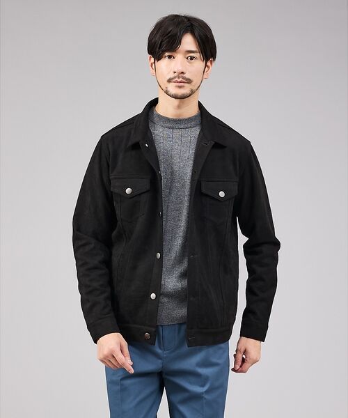 ABAHOUSE / アバハウス ブルゾン | 【スエードライク】トラッカー ジャケット【予約】 | 詳細11