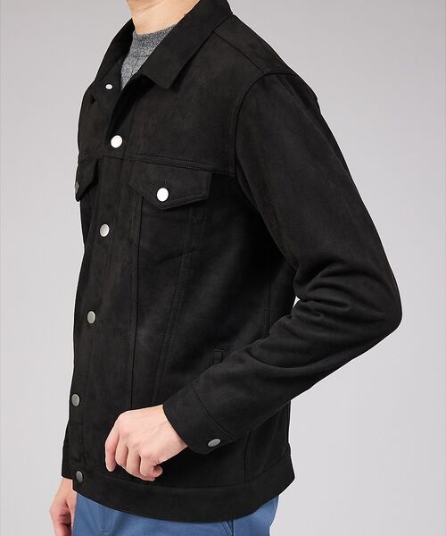 ABAHOUSE / アバハウス ブルゾン | 【スエードライク】トラッカー ジャケット【予約】 | 詳細5