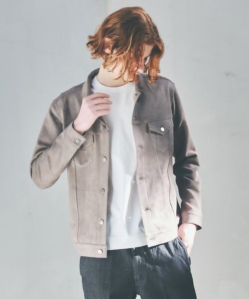 ABAHOUSE / アバハウス ブルゾン | 【スエードライク】トラッカー ジャケット【予約】 | 詳細21