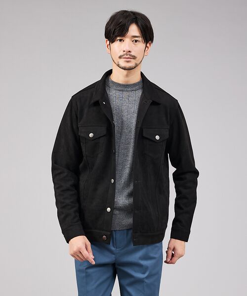 ABAHOUSE / アバハウス ブルゾン | 【スエードライク】トラッカー ジャケット【予約】 | 詳細16