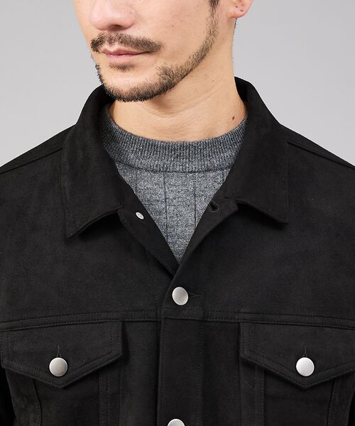 ABAHOUSE / アバハウス ブルゾン | 【スエードライク】トラッカー ジャケット【予約】 | 詳細9