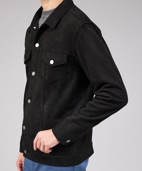 ABAHOUSE / アバハウス ブルゾン | 【スエードライク】トラッカー ジャケット【予約】 | 詳細10