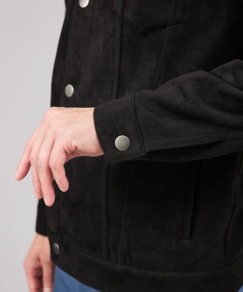 ABAHOUSE / アバハウス ブルゾン | 【スエードライク】トラッカー ジャケット【予約】 | 詳細11