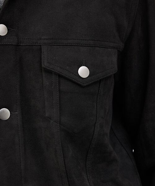 ABAHOUSE / アバハウス ブルゾン | 【スエードライク】トラッカー ジャケット【予約】 | 詳細13