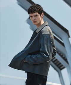 【ネオレザー】ヴィンテージライク ジップブルゾン