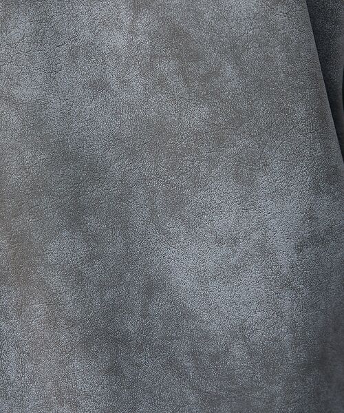 ABAHOUSE / アバハウス ブルゾン | 【ネオレザー】ヴィンテージライク ジップブルゾン | 詳細1