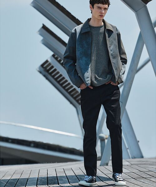 ABAHOUSE / アバハウス ブルゾン | 【ネオレザー】ヴィンテージライク ジップブルゾン | 詳細2