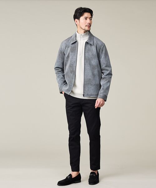 ABAHOUSE / アバハウス ブルゾン | 【ネオレザー】ヴィンテージライク ジップブルゾン | 詳細4