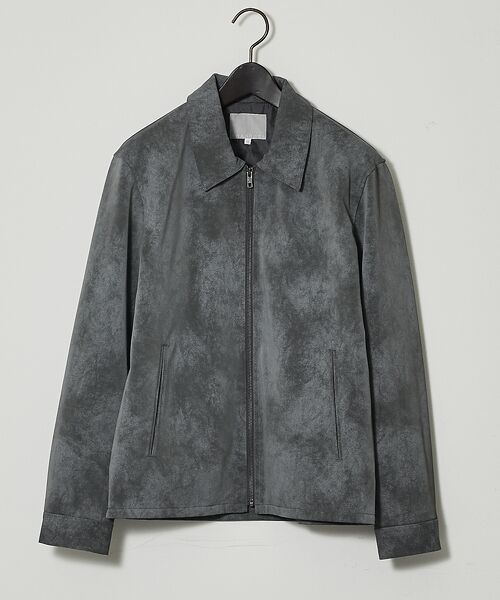 ABAHOUSE / アバハウス ブルゾン | 【ネオレザー】ヴィンテージライク ジップブルゾン | 詳細5