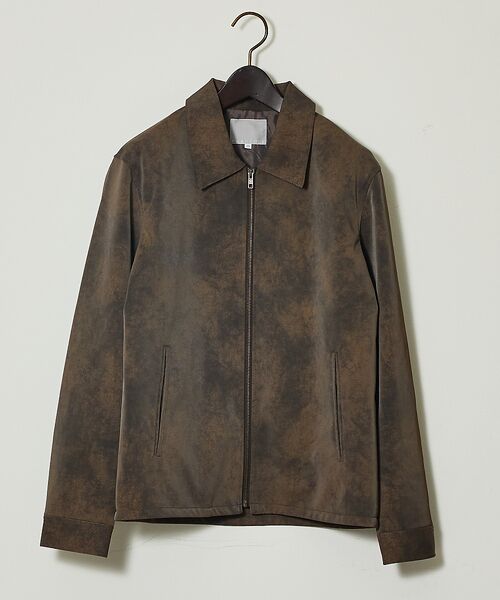 ABAHOUSE / アバハウス ブルゾン | 【ネオレザー】ヴィンテージライク ジップブルゾン | 詳細10