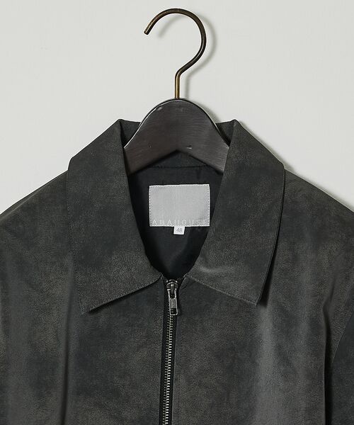 ABAHOUSE / アバハウス ブルゾン | 【ネオレザー】ヴィンテージライク ジップブルゾン | 詳細21