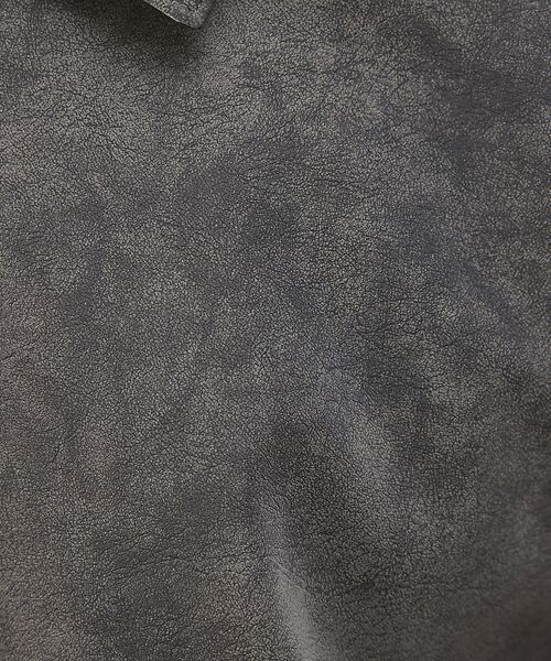 ABAHOUSE / アバハウス ブルゾン | 【ネオレザー】ヴィンテージライク ジップブルゾン | 詳細18