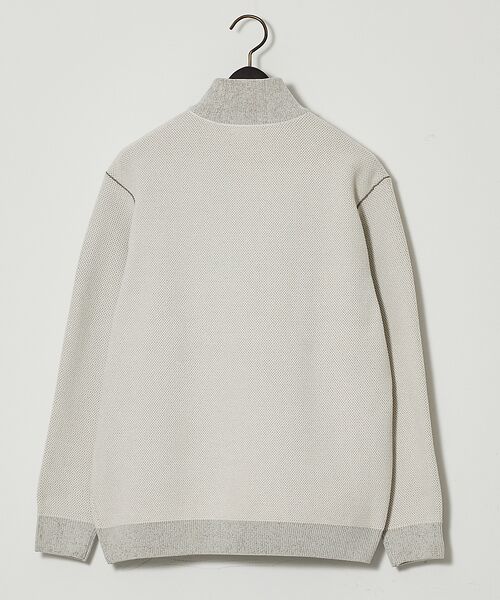 ABAHOUSE / アバハウス ニット・セーター | ダブルフェイス モールカノコ ハーフジップニット | 詳細2