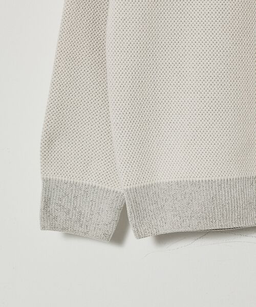 ABAHOUSE / アバハウス ニット・セーター | ダブルフェイス モールカノコ ハーフジップニット | 詳細4