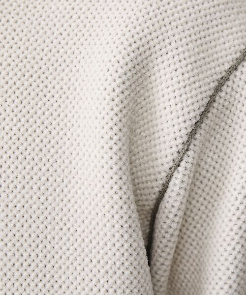 ABAHOUSE / アバハウス ニット・セーター | ダブルフェイス モールカノコ ハーフジップニット | 詳細6