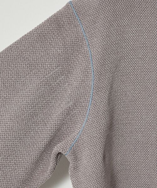 ABAHOUSE / アバハウス ニット・セーター | ダブルフェイス モールカノコ ハーフジップニット | 詳細16