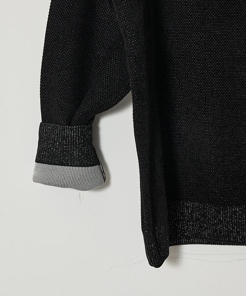 ABAHOUSE / アバハウス ニット・セーター | ダブルフェイス モールカノコ ハーフジップニット | 詳細21
