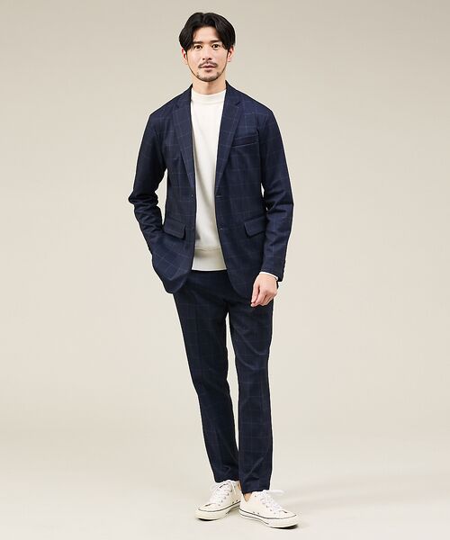 ABAHOUSE / アバハウス ニット・セーター | 【カシミヤタッチ】ハイゲージ モックネック ニット | 詳細1