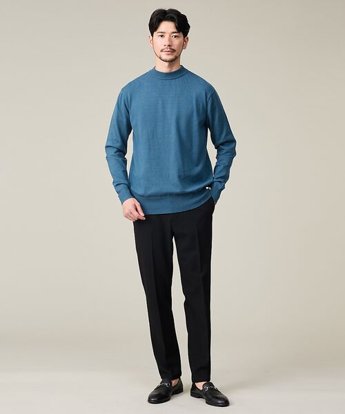 ABAHOUSE / アバハウス ニット・セーター | 【カシミヤタッチ】ハイゲージ モックネック ニット | 詳細10