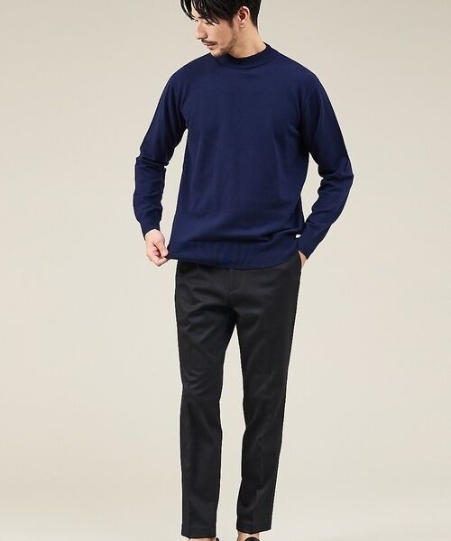 ABAHOUSE / アバハウス ニット・セーター | 【カシミヤタッチ】ハイゲージ モックネック ニット | 詳細20